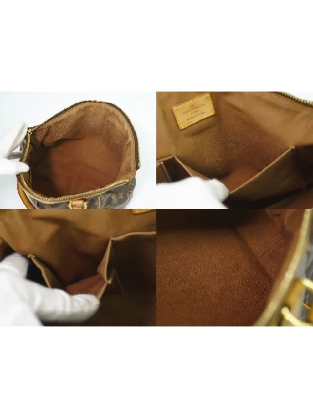 Louis Vuitton LV Tivoli PM Monogram Handbag Brown